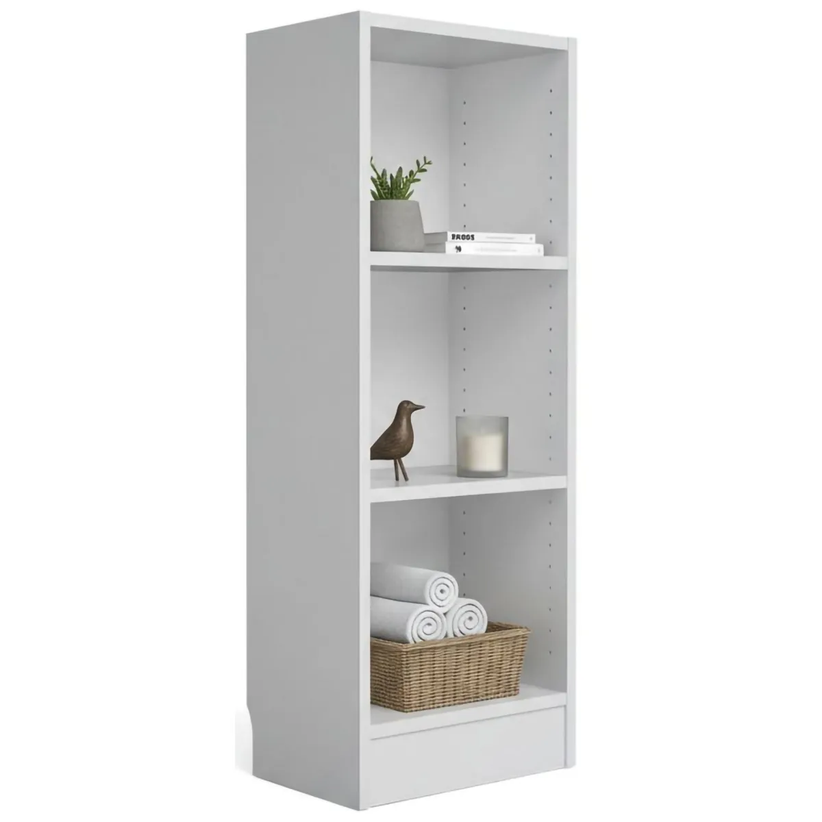 Librerie > Dmora Libreria colonnina bianca 40x107h cm - Alcesti Bianco