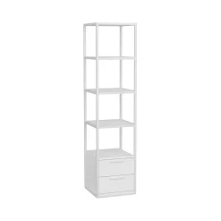 Libreria con 2 cassetti bianca 39x169h cm - Arsim
