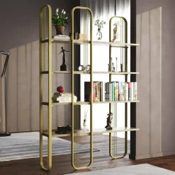Libreria design oro 125x180h cm - Angylla