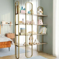 Libreria design oro 125x180h cm - Angylla