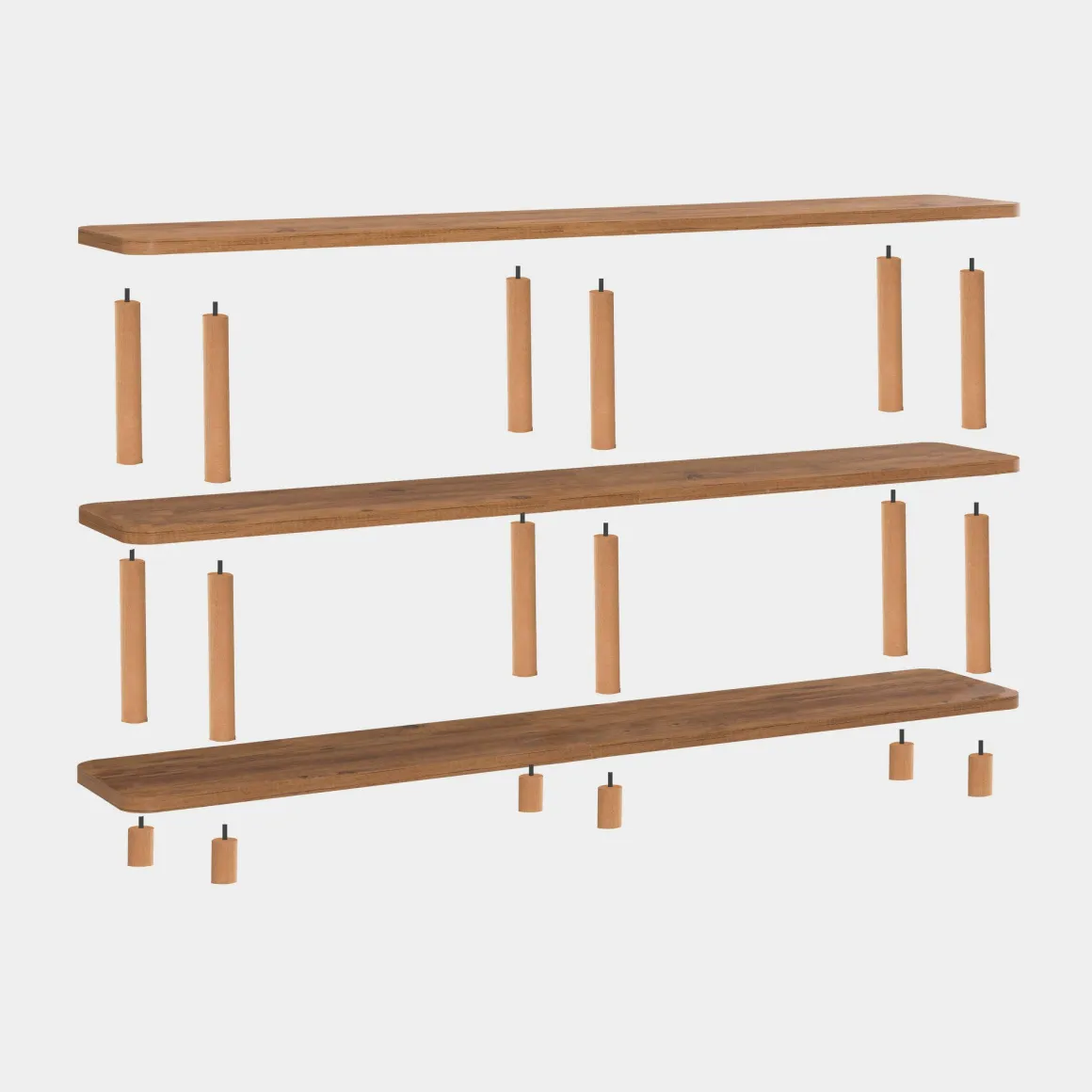 Libreria divisoria quercia 150x74h cm - Bona