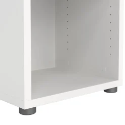 Librerie > Dmora Libreria elegante bianca 89x113h cm - Aziza Bianco