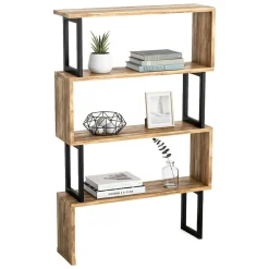 Librerie|Ufficio > Dmora Libreria elegante noce 80x128h cm - Haruto Marrone Noce