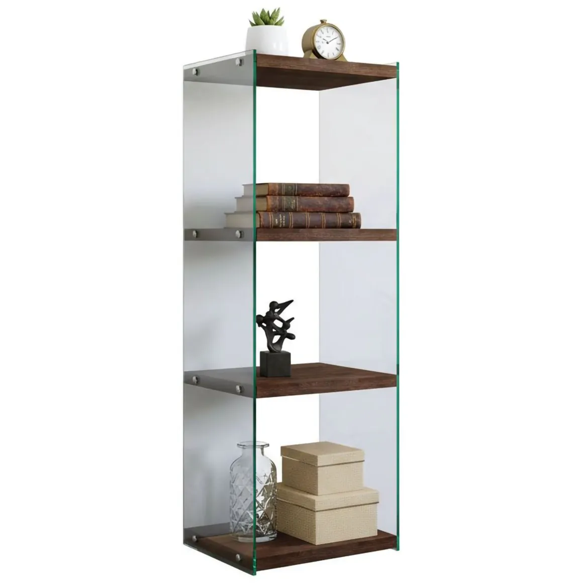 Libreria elegante noce 40x120h cm - Zenobie