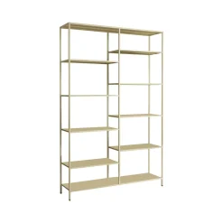 Librerie > Dmora Libreria elegante panna 120x188h cm - Dorgali Bianco Panna