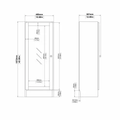 Libreria elegante quercia 40x107h cm - Goring