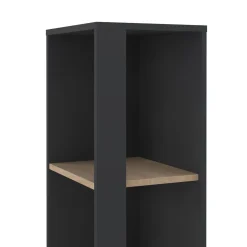 Librerie > Dmora Libreria elegante rovere e grigia 40x204h cm - Baaz Grigio, Marrone Rovere