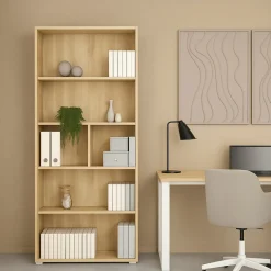 Libreria elegante rovere 79x204h cm - Penh
