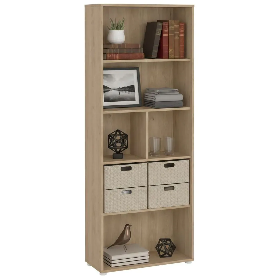 Libreria elegante rovere 79x204h cm - Penh