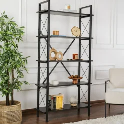 Libreria fissa nera 90x180h cm - Suriel