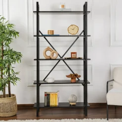 Libreria fissa nera 90x180h cm - Suriel