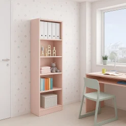 Libreria fissa rosa 52x180h cm - Artico