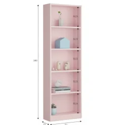 Libreria fissa rosa 52x180h cm - Artico
