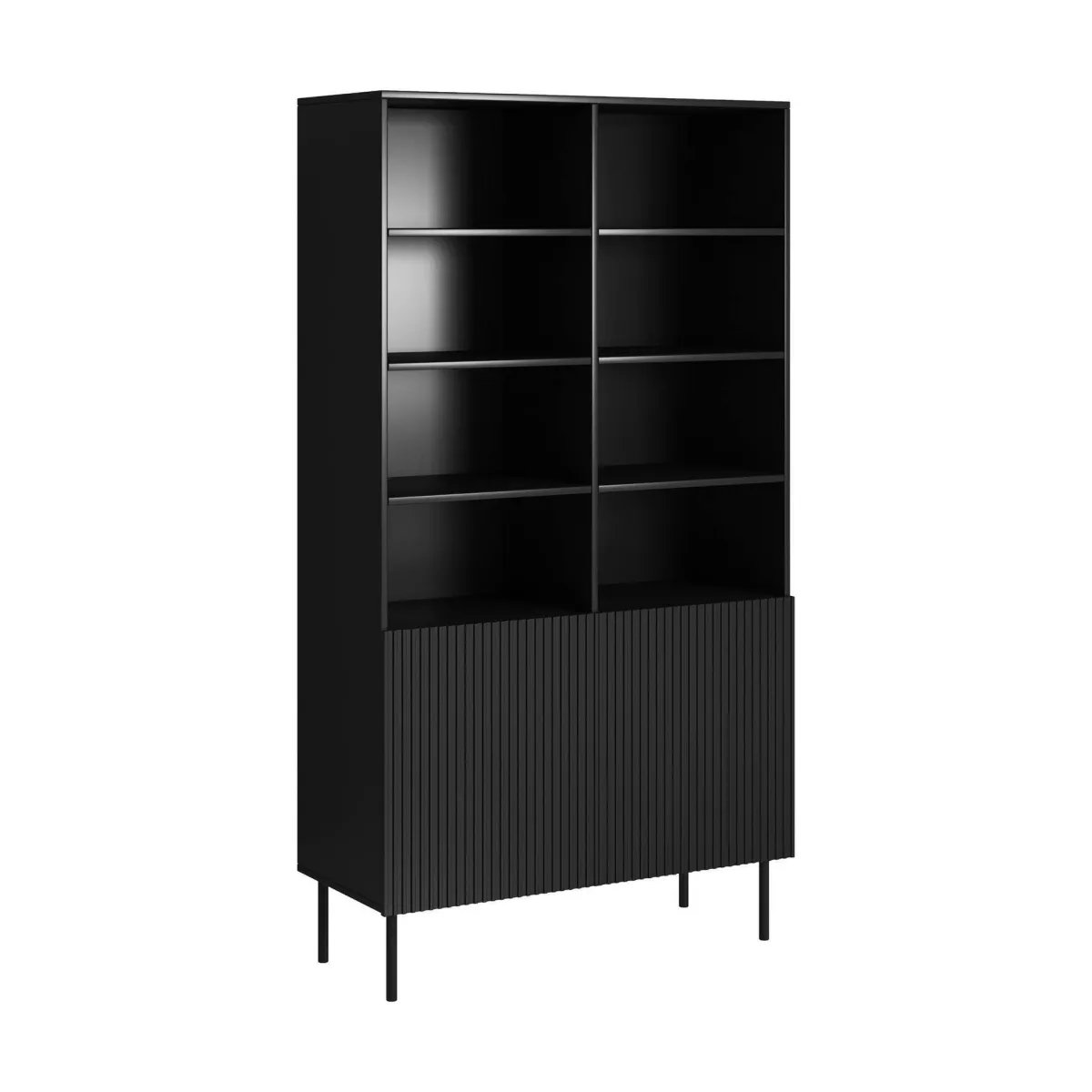 Librerie > Dmora Libreria Ghilarza, 100x42 h177 cm, Nero
