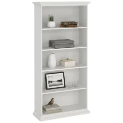 Librerie > Dmora Libreria grande bianca 96x200h cm - Aragon Bianco