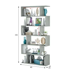 Libreria in legno cemento 80x192h cm - Ataman
