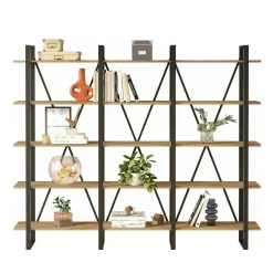 Librerie|Ufficio > Dmora Libreria larga quercia 219x180h cm - Altano Marrone Quercia