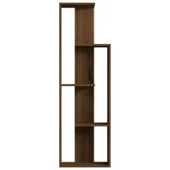 Librerie > Dmora Libreria 3 Ripiani Installazione Libera 50x20x160h cm, Sfumatura Colore Struttura Noce - Fiesole Marrone Noce