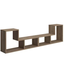 Librerie > Dmora Libreria 4 Ripiani Portata Ripiani 5 130x50x25h cm, Sfumatura Colore Struttura Quercia Marrone Quercia