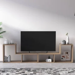 Librerie > Dmora Libreria 4 Ripiani Portata Ripiani 5 130x50x25h cm, Sfumatura Colore Struttura Quercia Marrone Quercia