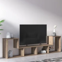 Librerie > Dmora Libreria 4 Ripiani Portata Ripiani 5 130x50x25h cm, Sfumatura Colore Struttura Quercia Marrone Quercia