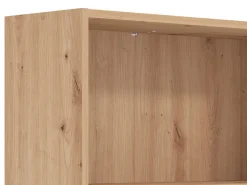 Libreria Marrone Rovere Nodi 4 Ripiani Installazione a Terra 70x24.5x176.5h cm, Sfumatura Colore Struttura Rovere Nodi - Urgnano