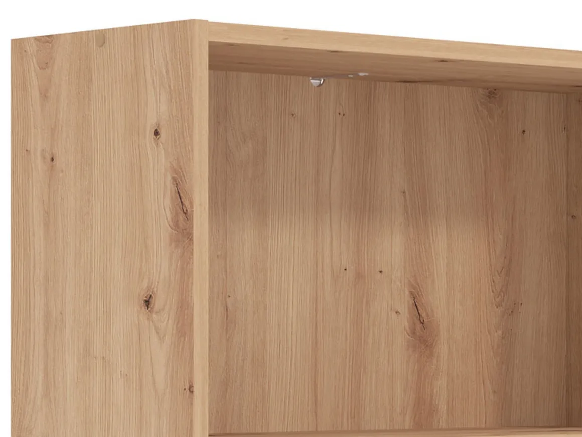 Libreria Marrone Rovere Nodi 4 Ripiani Installazione a Terra 70x24.5x176.5h cm, Sfumatura Colore Struttura Rovere Nodi - Urgnano