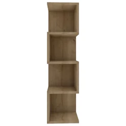 Libreria Marrone Rovere 3 Ripiani Installazione Libera 27x25x95h cm, Struttura Verticale - Cissone