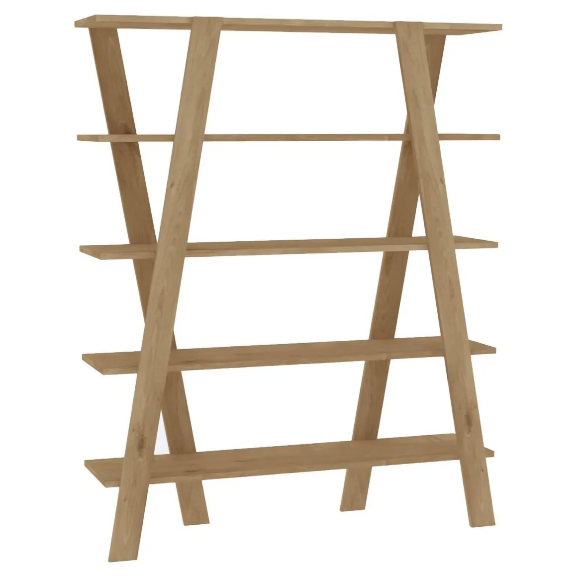 Librerie > Dmora Libreria 4 Ripiani Installazione Libera 30x25x170h cm, Struttura Verticale - Cesio Marrone Rovere