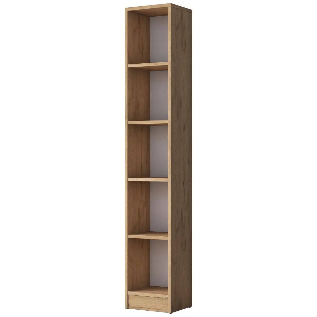 Librerie > Dmora Libreria 4 Ripiani Installazione Libera 30x25x170h cm, Struttura Verticale - Cesio Marrone Rovere