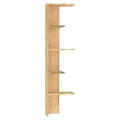 Libreria Marrone Rovere 4 Ripiani Installazione Libera 40x21x160h cm, Utilizzabile Come Divisorio Locale - Mortaran