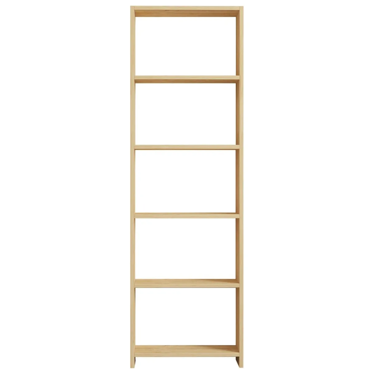 Librerie > Dmora Libreria 5 Ripiani Installazione Libera 50x20x160h cm, Struttura Verticale - Paupisi Marrone Rovere