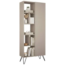 Libreria minimal beige 79x190h cm - Lince