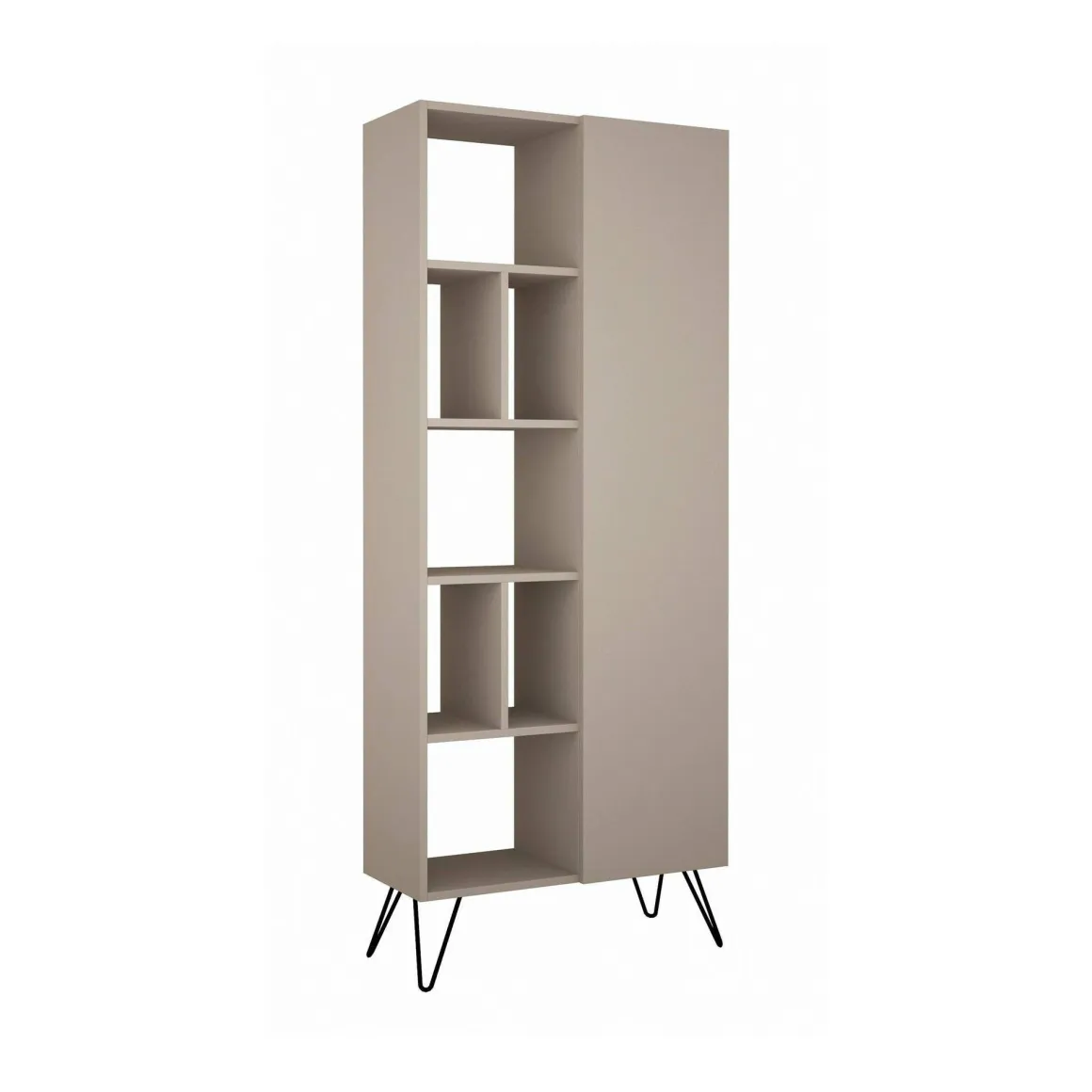 Libreria minimal beige 79x190h cm - Lince