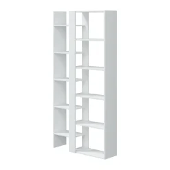 Libreria moderna bianca lucida 78x162h cm - Ersilia