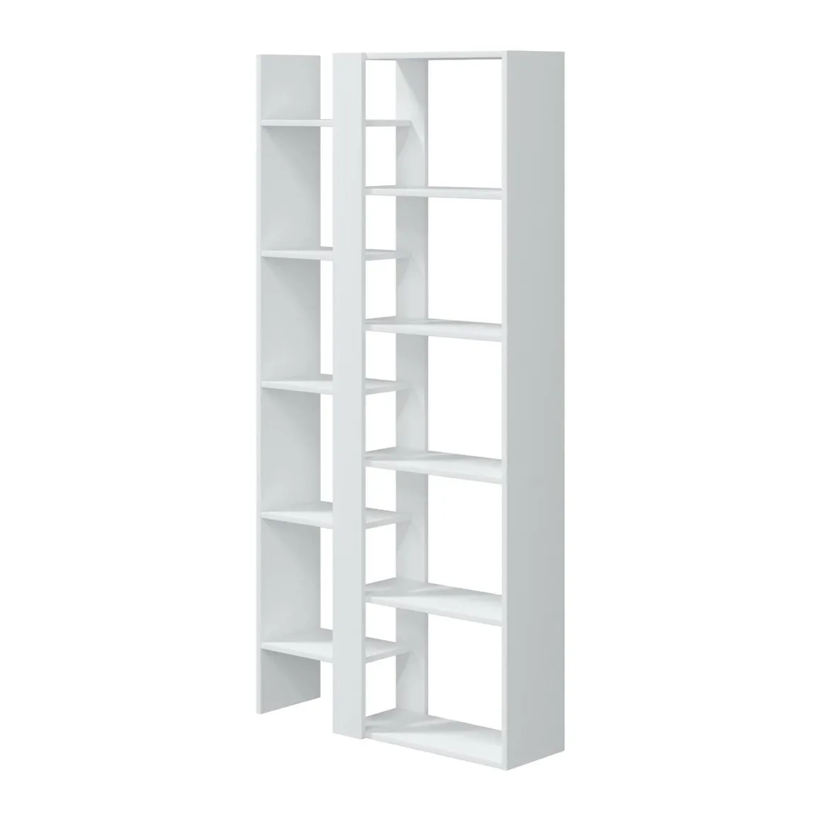 Libreria moderna bianca lucida 78x162h cm - Ersilia