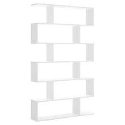 Librerie|Ufficio > Dmora Libreria moderna bianca lucida 80x190h cm - As Bianco Lucido