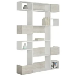 Librerie > Dmora Libreria moderna bianca 120x171h cm - Sally Bianco