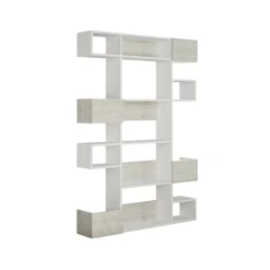 Librerie > Dmora Libreria moderna bianca 120x171h cm - Sally Bianco