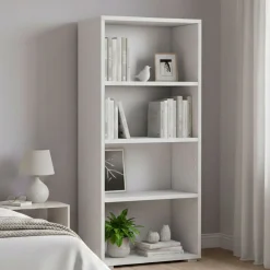 Libreria moderna bianca 60x130h cm - Aky