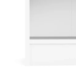 Librerie > Dmora Libreria moderna bianca 79x166h cm - Erin Bianco