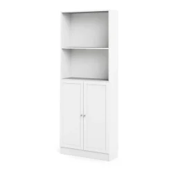 Librerie > Dmora Libreria moderna bianca 79x203h cm - Michel Bianco