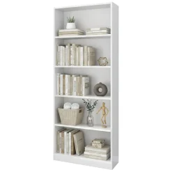 Librerie|Ufficio > Dmora Libreria moderna bianca 84x89h cm - Naruto Bianco