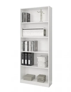 Libreria moderna bianca 80x201h cm - Abla