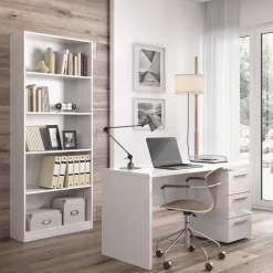 Libreria moderna bianca 80x201h cm - Abla
