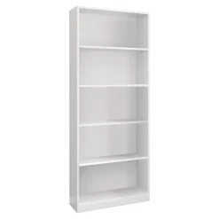 Libreria moderna bianca 80x201h cm - Abla