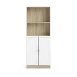 Libreria moderna quercia e bianca 79x203h cm - Michel