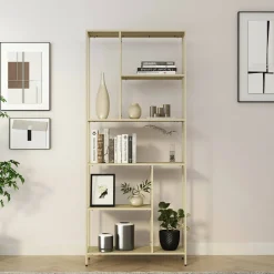 Libreria rialzata da terra panna 80x188h cm - Cenadi