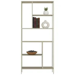 Libreria rialzata da terra panna 80x188h cm - Cenadi