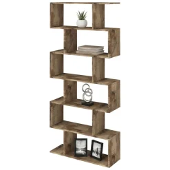 Libreria 5 ripiani acero 80x192h cm - Alowha
